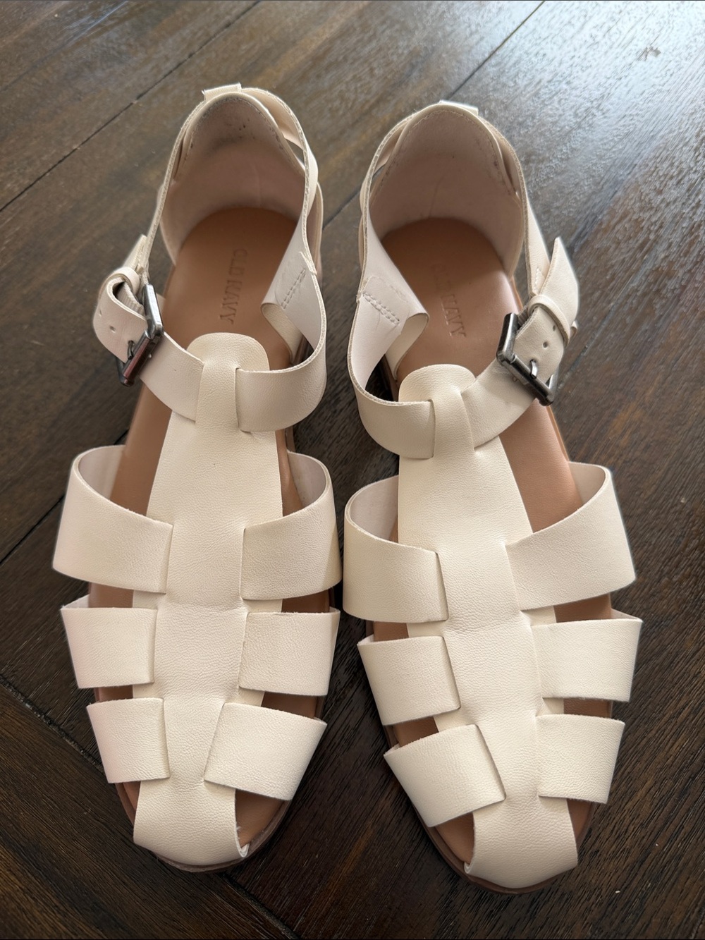Old Navy Cream Strappy Fisherman Sandals